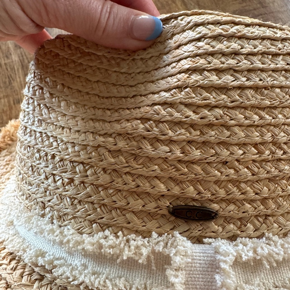C.C Tan Straw Hat - Picture 3 of 7